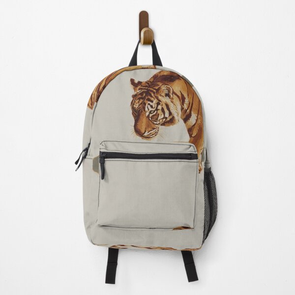 Item preview, Golden Tabby Tiger gouache-illustration designed and sold by Helios Be. Lavsh.