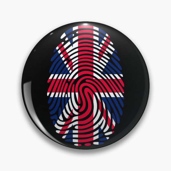Item preview, United Kingdom Flag Fingerprint Identity | British DNA Heritage Graphic designed and sold by NTGUILTY.