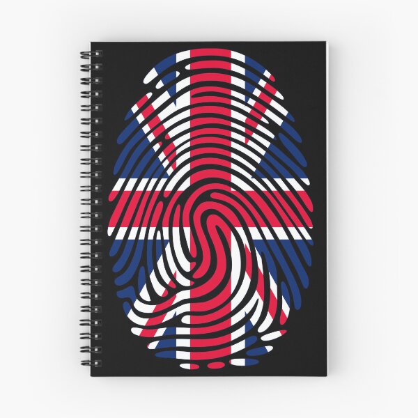 Item preview, United Kingdom Flag Fingerprint Identity | British DNA Heritage Graphic designed and sold by NTGUILTY.
