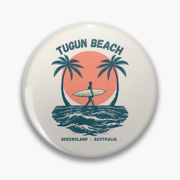 Item preview, Tugun Beach Australia Vintage Surfer designed and sold by TamGustam.