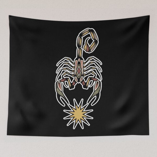 Item preview, Scorpion old school American tattoo designed and sold by Mario-Mora-Art.