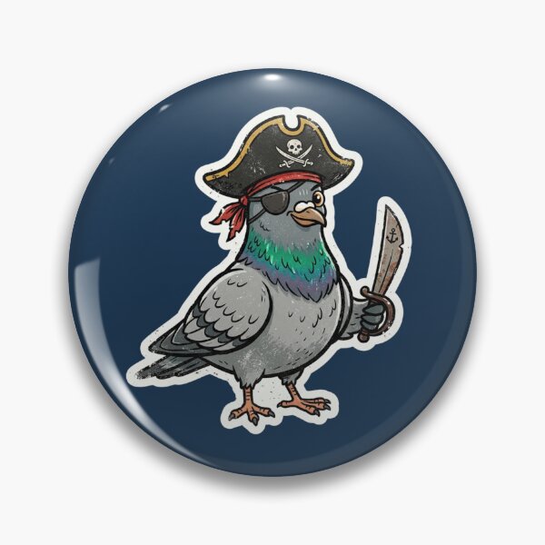 Item preview, Pirate Pigeon Captain with Cutlass designed and sold by azule1.