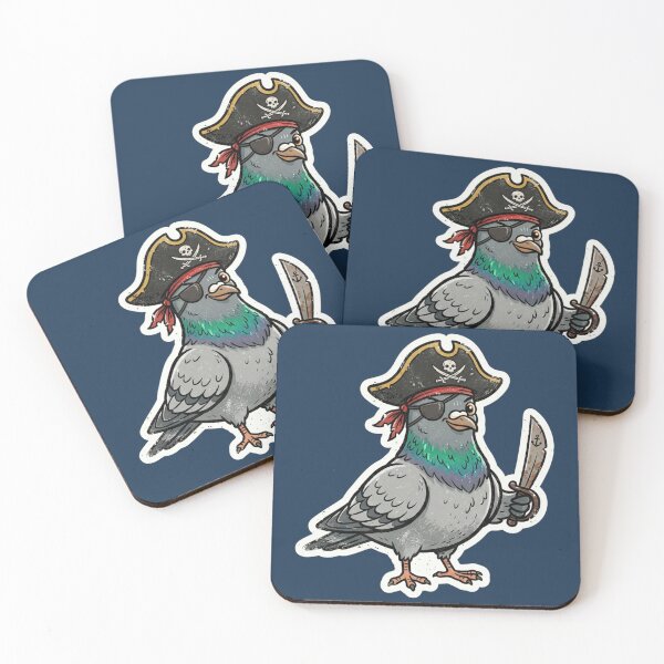 Item preview, Pirate Pigeon Captain with Cutlass designed and sold by azule1.