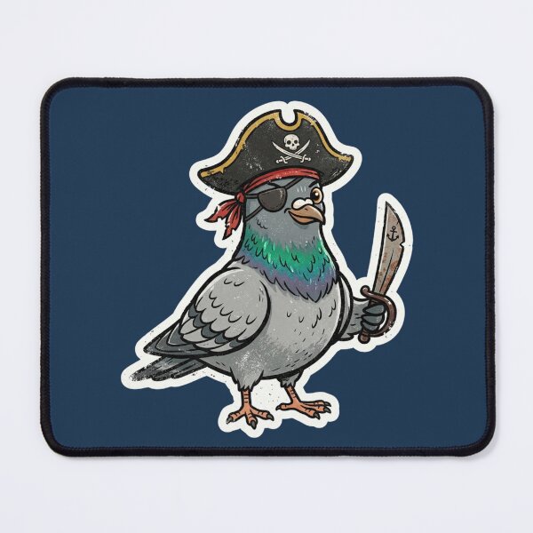 Item preview, Pirate Pigeon Captain with Cutlass designed and sold by azule1.