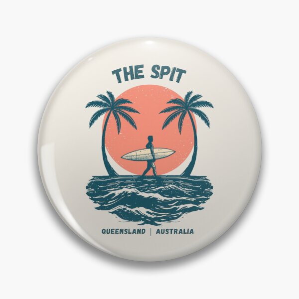 Item preview, The Spit Queensland Australia Vintage Surfer designed and sold by TamGustam.