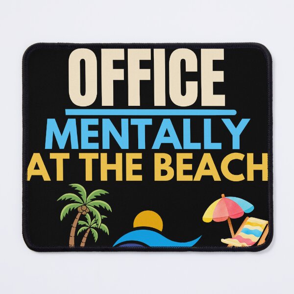 Item preview, Out of Office Mentally at the Beach Funny Vacation Lover T-Shirt designed and sold by Uvclick.