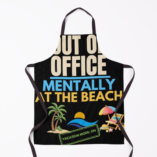 Item preview, Out of Office Mentally at the Beach Funny Vacation Lover T-Shirt designed and sold by Uvclick.