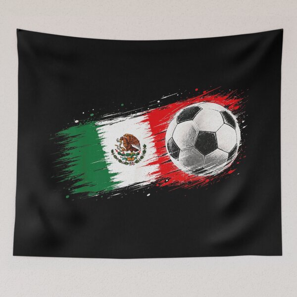 Item preview, Mexico Flag Soccer Ball Grunge Splash World Cup Football Tournament designed and sold by MassonCalepon.