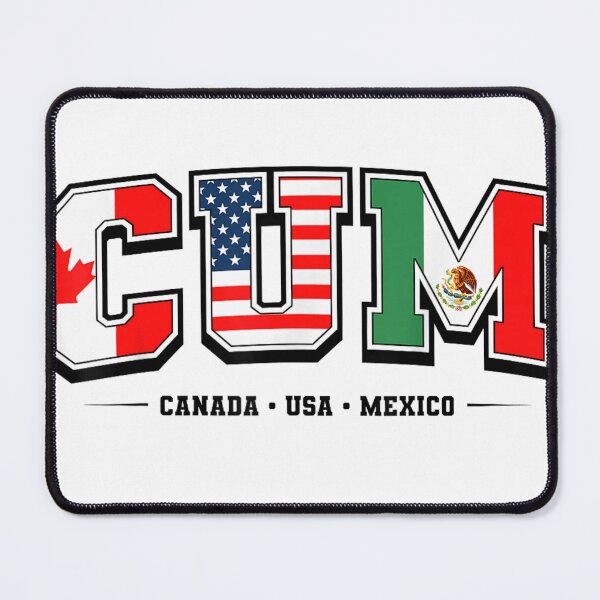 Item preview, CUM Canada USA Mexico Flag Typography Funny Soccer World Tournament designed and sold by MassonCalepon.
