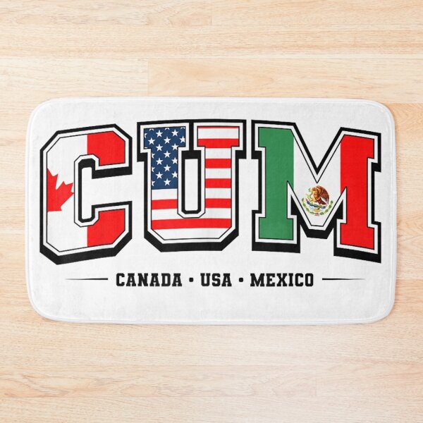Item preview, CUM Canada USA Mexico Flag Typography Funny Soccer World Tournament designed and sold by MassonCalepon.