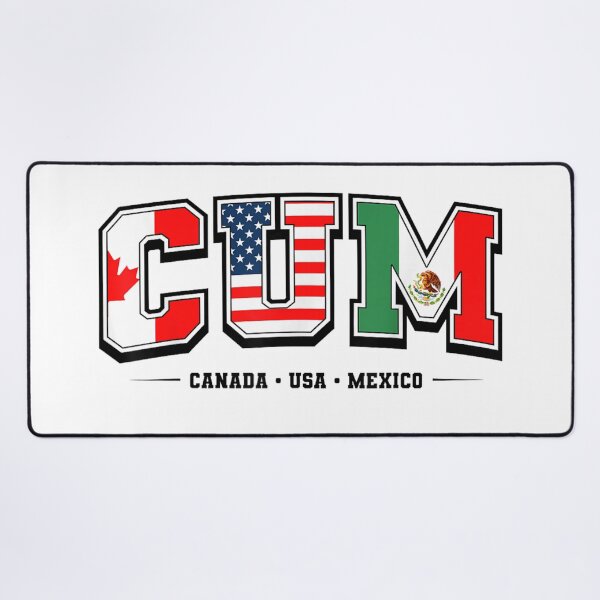 Item preview, CUM Canada USA Mexico Flag Typography Funny Soccer World Tournament designed and sold by MassonCalepon.