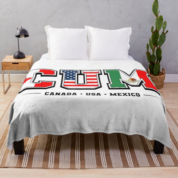 Item preview, CUM Canada USA Mexico Flag Typography Funny Soccer World Tournament designed and sold by MassonCalepon.