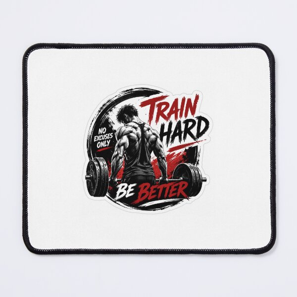 Item preview, Train Hard Be Better Gym Motivation designed and sold by YogiCodeLab.