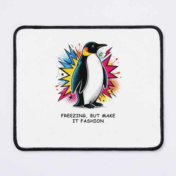 Item preview, Freezing But Make It Fashion Penguin designed and sold by vladvin.