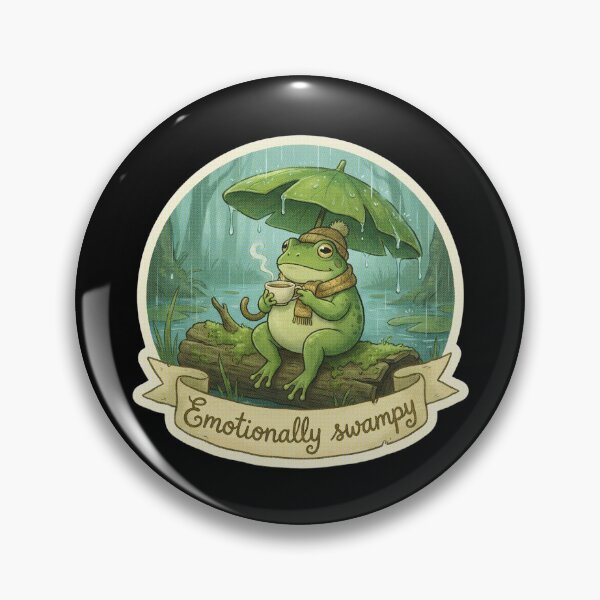 Item preview, Emotionally Swampy Cute Frog designed and sold by StellarBees.