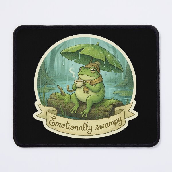 Item preview, Emotionally Swampy Cute Frog designed and sold by StellarBees.