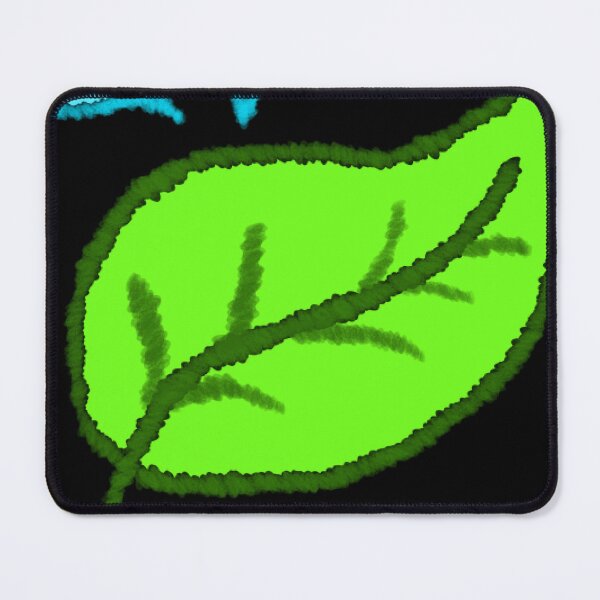 Item preview, Chalk Style Green Leaf with Water Droplets designed and sold by FruitMeadow.