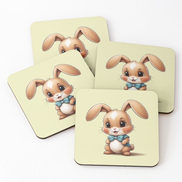Item preview, The Sweet Little bunny wearing a bow tie . designed and sold by NewtBoo.