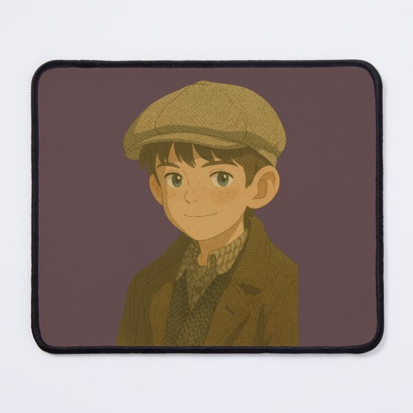 Item preview, A vintage-style anime boy wearing a flat cap smiles warmly designed and sold by NorenDavio.