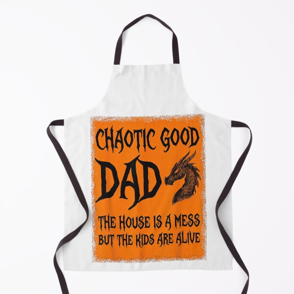 Item preview, Chaotic Good Dad Dragon The House Is A Mess Typography designed and sold by MassonCalepon.