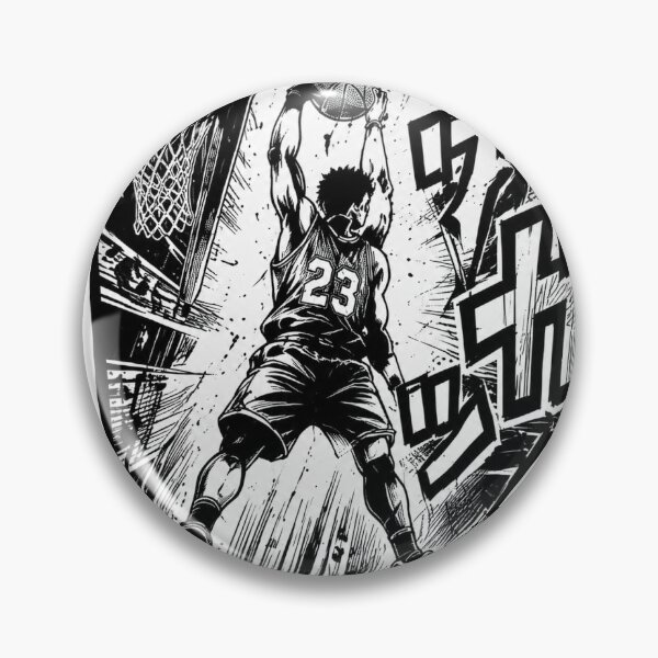 Item preview, Manga Style Basketball Slam Dunk Action designed and sold by YogiCodeLab.