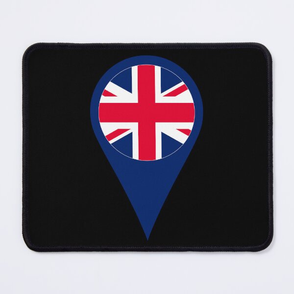Item preview, United Kingdom Flag Location Pin Map Marker | British Destination GPS Icon designed and sold by NTGUILTY.