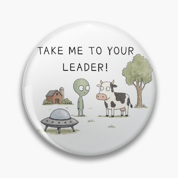 Item preview, Funny Alien Meeting Farm Cow Shirt designed and sold by TheSnarkyShark.
