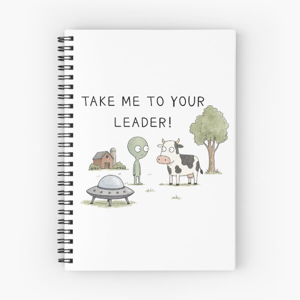 Item preview, Funny Alien Meeting Farm Cow Shirt designed and sold by TheSnarkyShark.