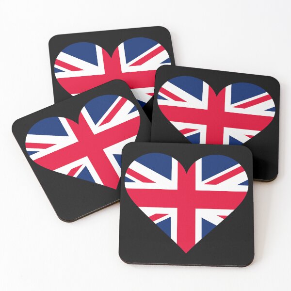 Item preview, United Kingdom Heart Flag Graphic | I Love UK Patriotic Union Jack Symbol designed and sold by NTGUILTY.