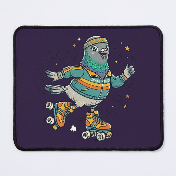 Item preview, Retro Roller Skating Pigeon in Vintage Tracksuit designed and sold by azule1.