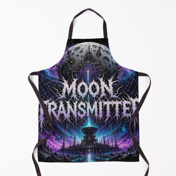 Item preview, MOON TRANSMITTER – Cosmic Death Metal Signal Artwork designed and sold by RetroCrypt Studio.