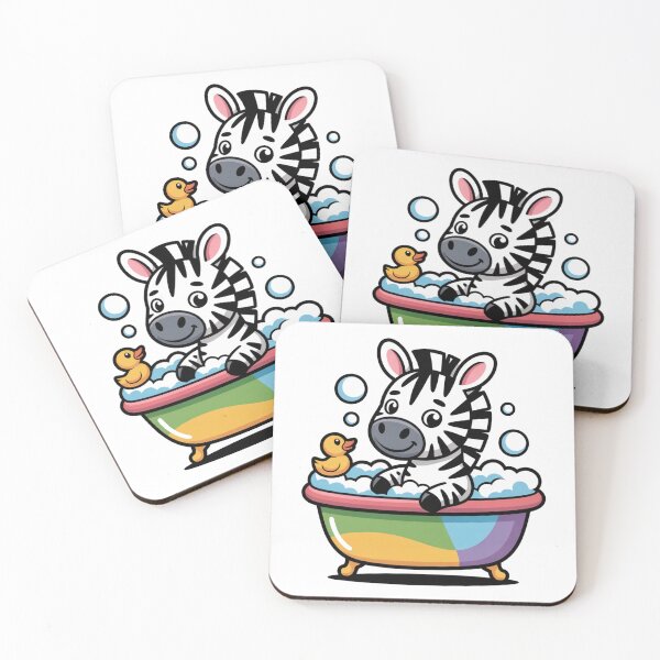 Item preview, Cute Zebra Taking a Bubble Bath designed and sold by LukaRealm.
