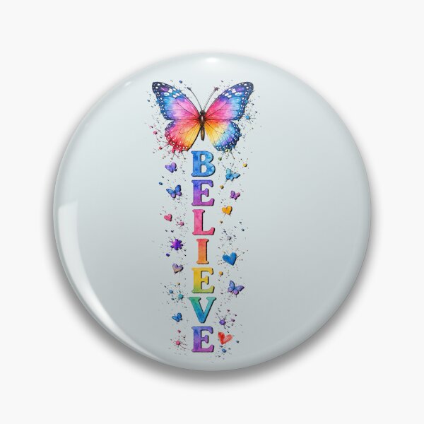 Item preview, Inspirational Butterfly Believe Typography Graphic Art designed and sold by tamdevo1.