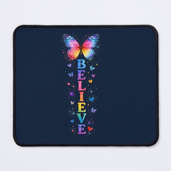 Item preview, Inspirational Butterfly Believe Typography Graphic Art designed and sold by tamdevo1.