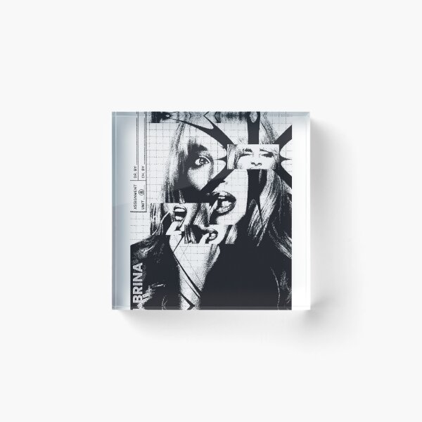 Item preview, Sabrina Fan Art Poster – Black White Fragmented Blueprint Graphic Print designed and sold by gringoods.