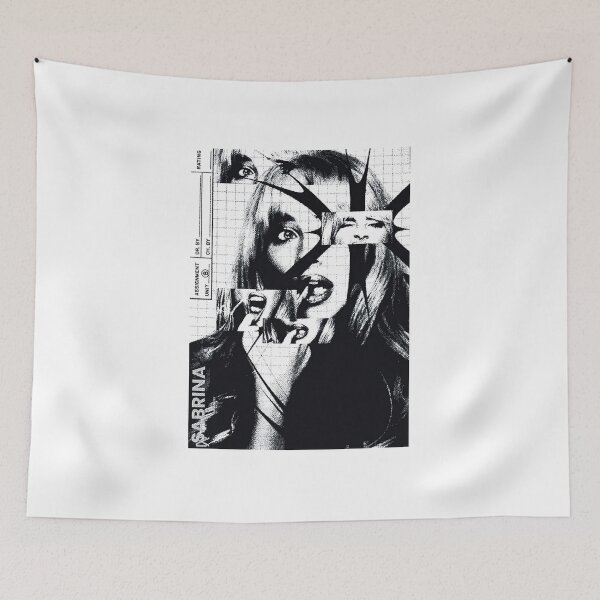 Item preview, Sabrina Fan Art Poster – Black White Fragmented Blueprint Graphic Print designed and sold by gringoods.