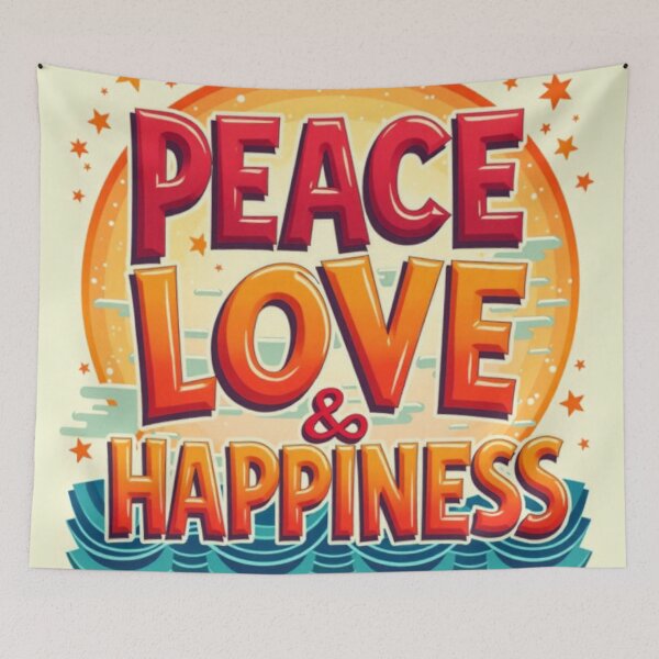Item preview, Peace love and happiness designed and sold by carole hirst.