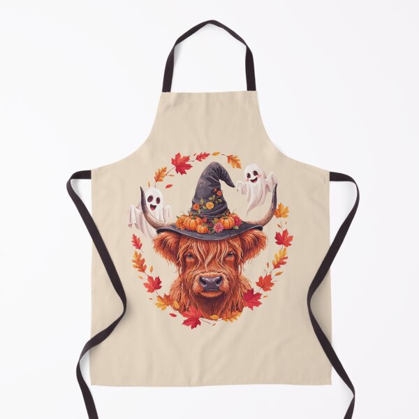 Item preview, Funny Spooky Highland Cow Halloween Ghost Costume Cute Scottish Cow Lover Gift designed and sold by KhadijaBatool38.