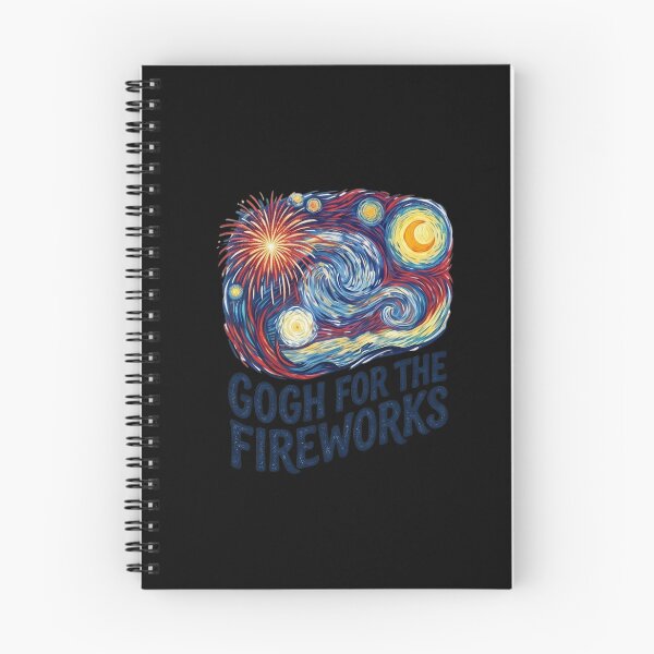 Item preview, Gogh For The Fireworks Starry Night Van Gogh Art Impressionist Pun designed and sold by Omarmadani.