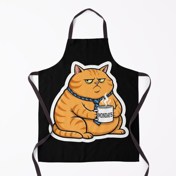 Item preview, Grumpy Corporate Cat Hate Mondays Coffee Mug Sticker designed and sold by Cat Meme Fund.