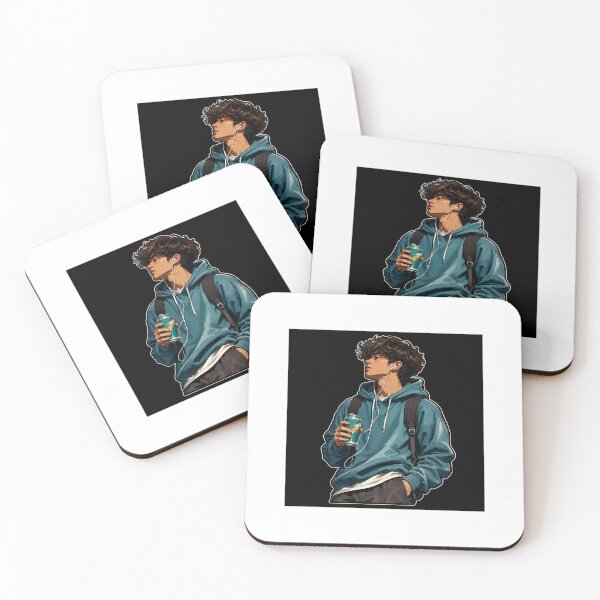 Item preview, Chill LoFi Anime Boy Listening Music designed and sold by YogiCodeLab.