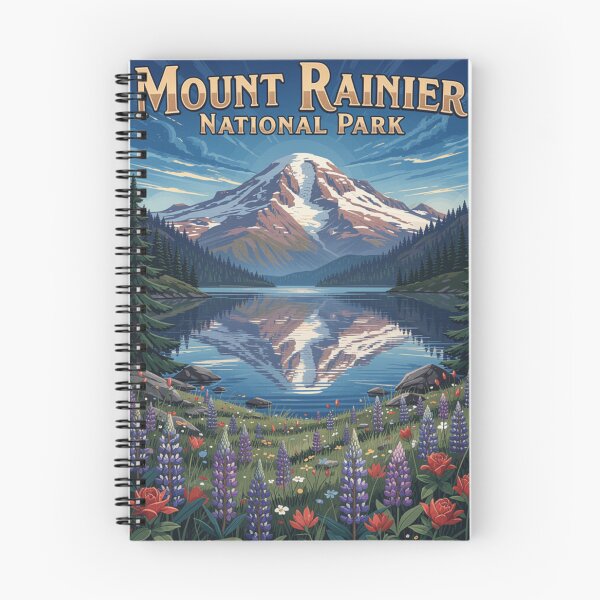 Item preview, Mount Rainier National Park Washington Nature Lover Vintage Design designed and sold by The Souvenir Dept..