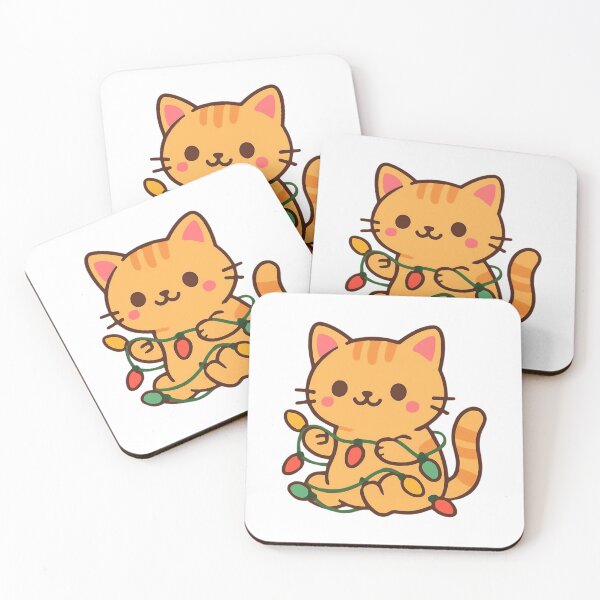 Item preview, Bright Holiday Cat - Cute Christmas Sticker designed and sold by foryouandyours.