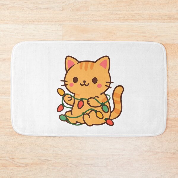 Item preview, Bright Holiday Cat - Cute Christmas Sticker designed and sold by foryouandyours.