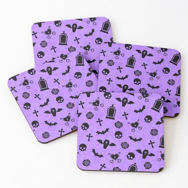 Item preview, Pastel Goth Purple Pattern designed and sold by LittleLinenKitten.