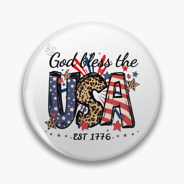 Item preview, God Bless The USA EST 1776 designed and sold by ZenfiniteDesign.