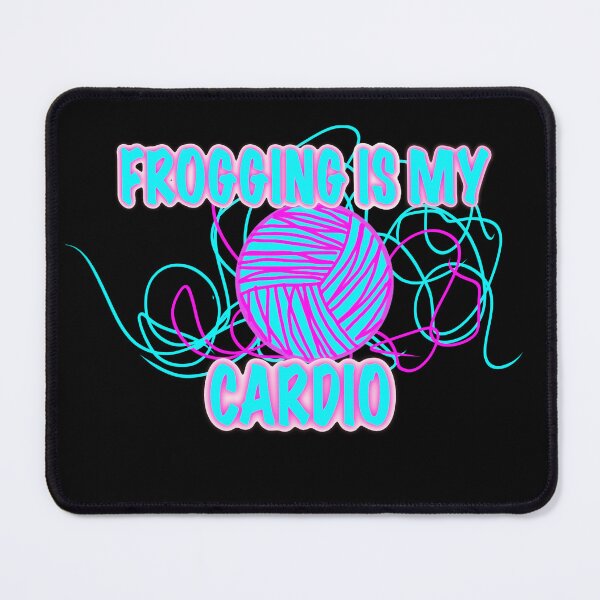 Item preview, Frogging Is My Cardio – Funny Knitting Sticker designed and sold by ArtyWares.