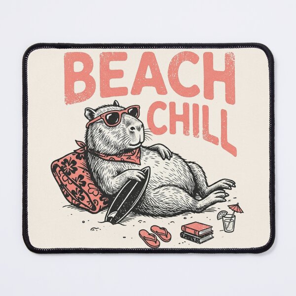 Item preview, Funny Beach Chill Capybara designed and sold by legendaryskins.
