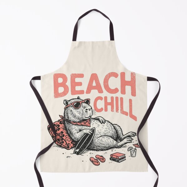 Item preview, Funny Beach Chill Capybara designed and sold by legendaryskins.