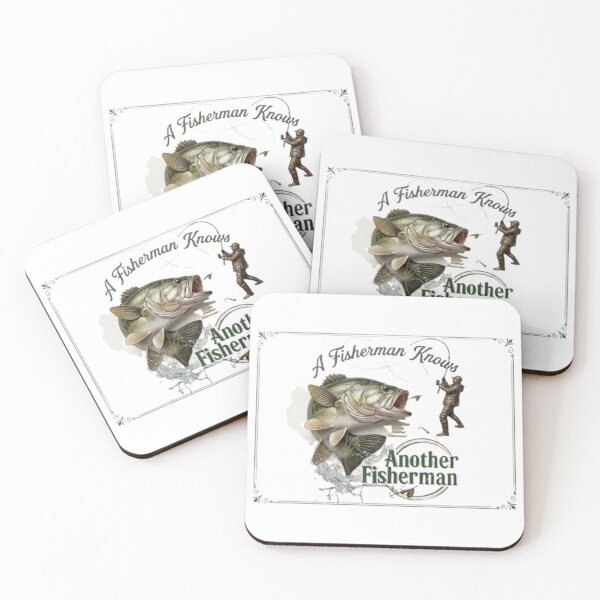 Item preview, "A Fisherman Knows Another Fisherman" - Largemouth Bass Fishing Quote designed and sold by NoFishToday.